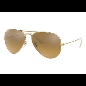 RAY-BAN Aviator Gradient Sunglasses - Brown
